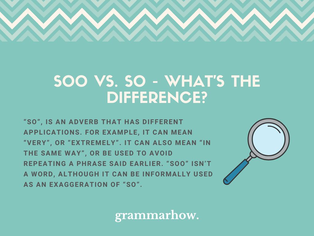 Soo vs. So: Understanding the Grammatical Difference